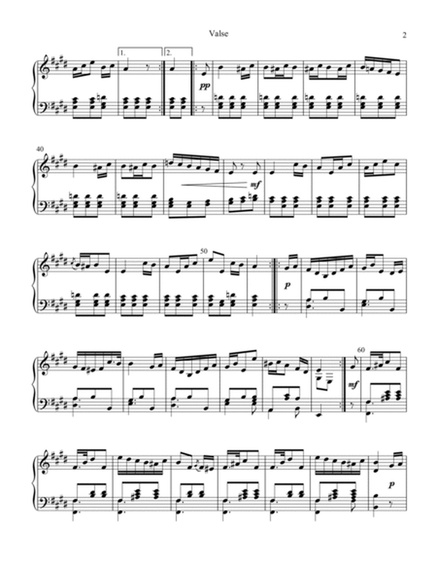 Valse / Waltz Op. 34 for piano solo image number null