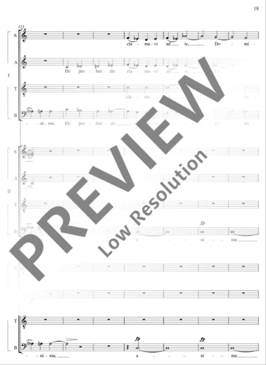 De profundis 4-Part scores gallery preview page 20