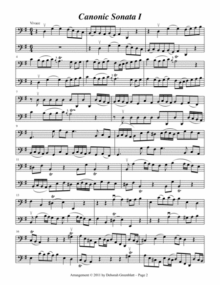 Telemann Sonatas for Two Basses