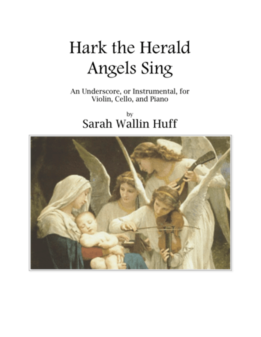 Hark the Herald Angels Sing Piano Trio scores gallery preview page 1