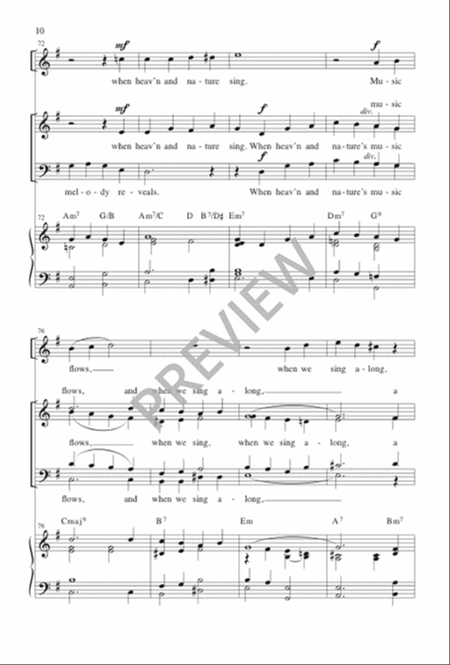 With Sweetest Music 4-Part scores gallery preview page 11