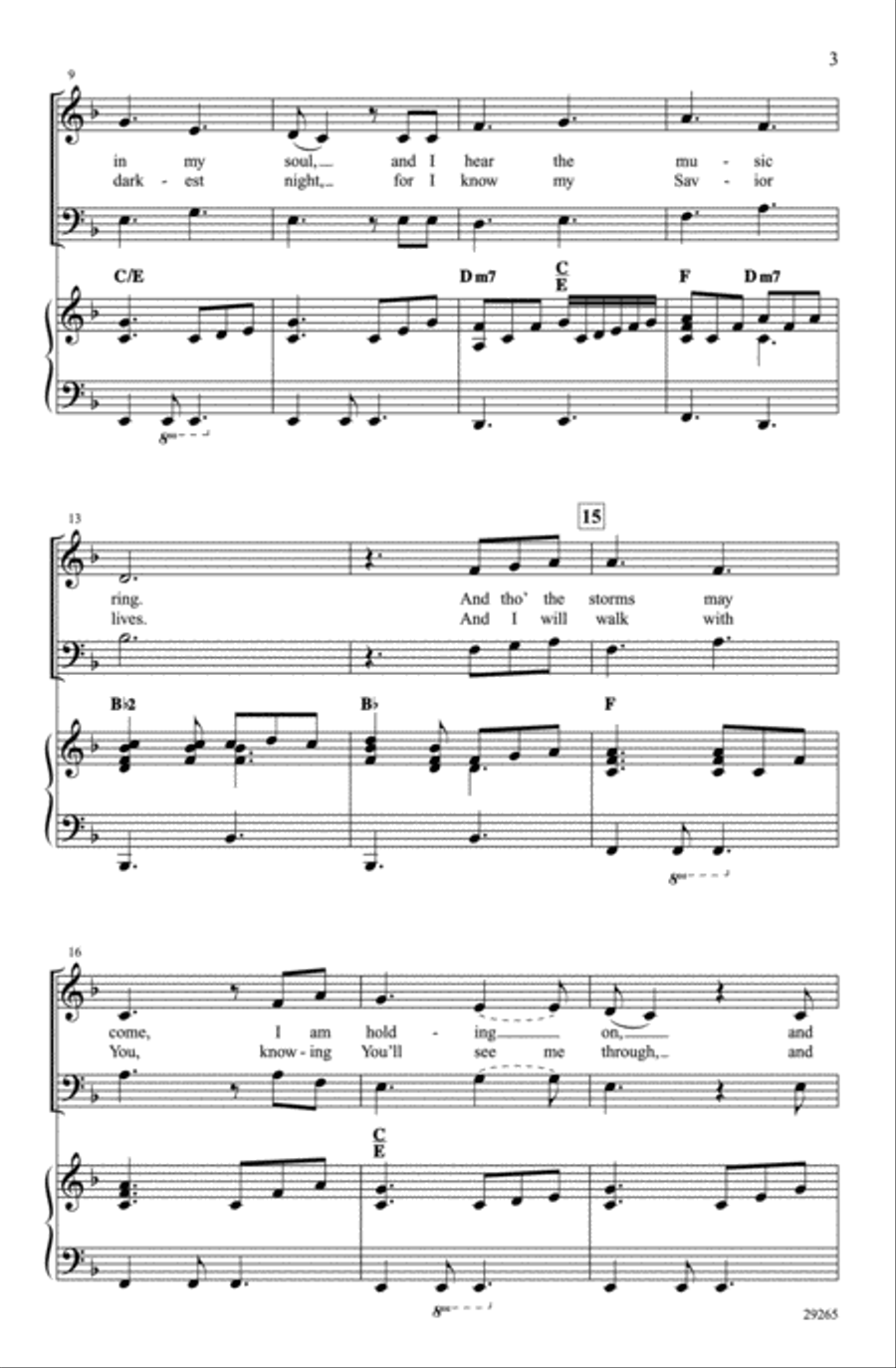 How Can I Keep from Singing 4-Part scores gallery preview page 3