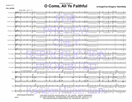 O Come, All Ye Faithful (Full Score)