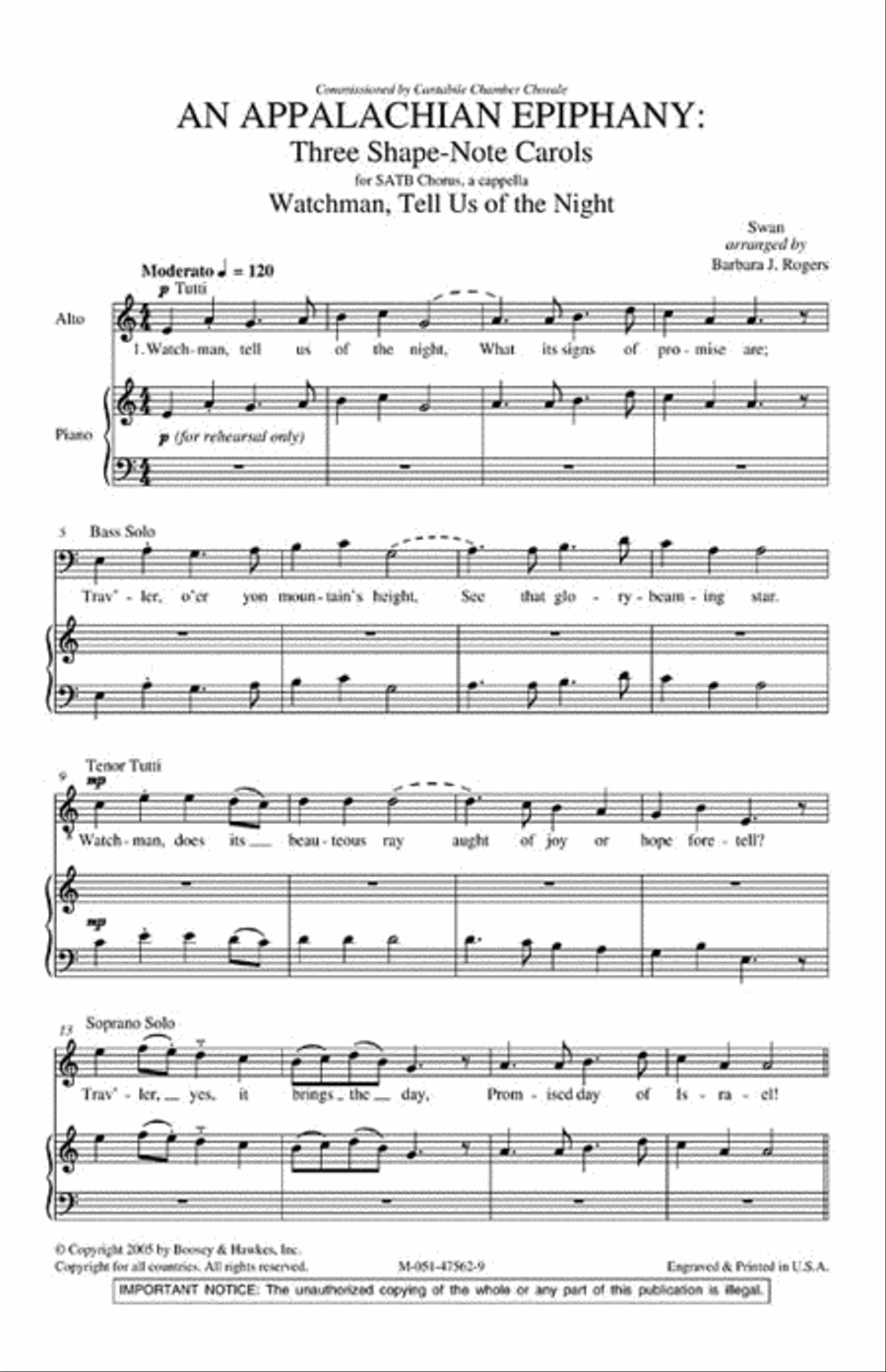 An Appalachian Epiphany 4-Part scores gallery preview page 2