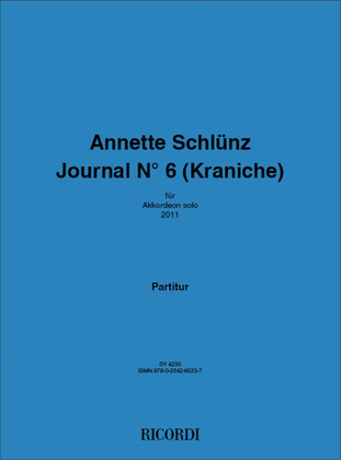 Schlünz, Annette Journal No 6 (Kranich) Ak