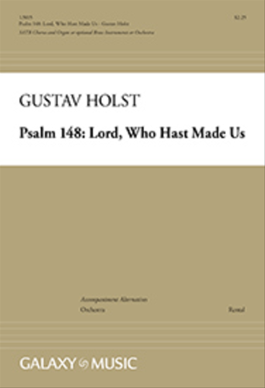 Psalm 148: Lord, Who Hast Made Us (Organ/Vocal Score) 4-Part scores gallery preview page 1