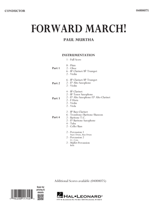 Book cover for Forward March! - Conductor Score (Full Score)