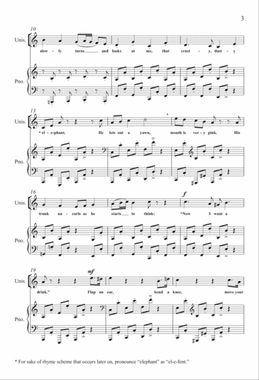 A Trip to the Zoo: 2. The Elephant 3-Part scores gallery preview page 2