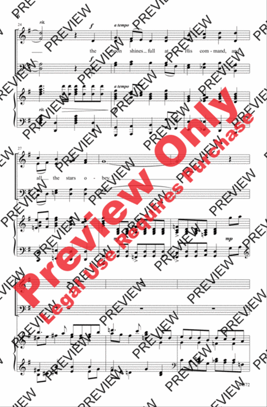 We Sing the Mighty Power of God 4-Part scores gallery preview page 6