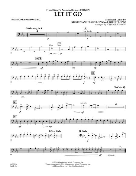 Let It Go - Trombone/Baritone B.C.