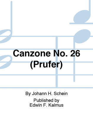 Canzone No. 26 (Prufer)