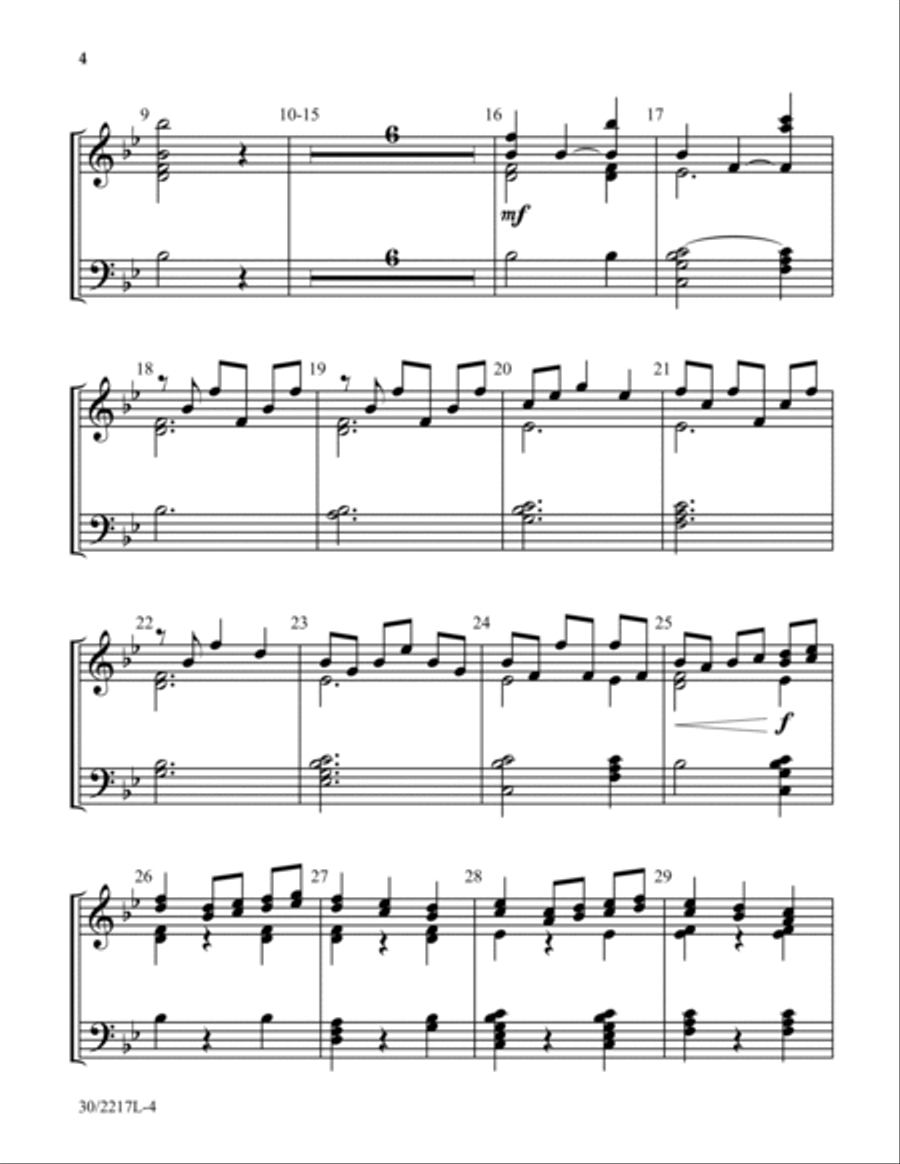 Times and Seasons - Reproducible Handbell Part (2-3 oct) 3-Octaves scores gallery preview page 4