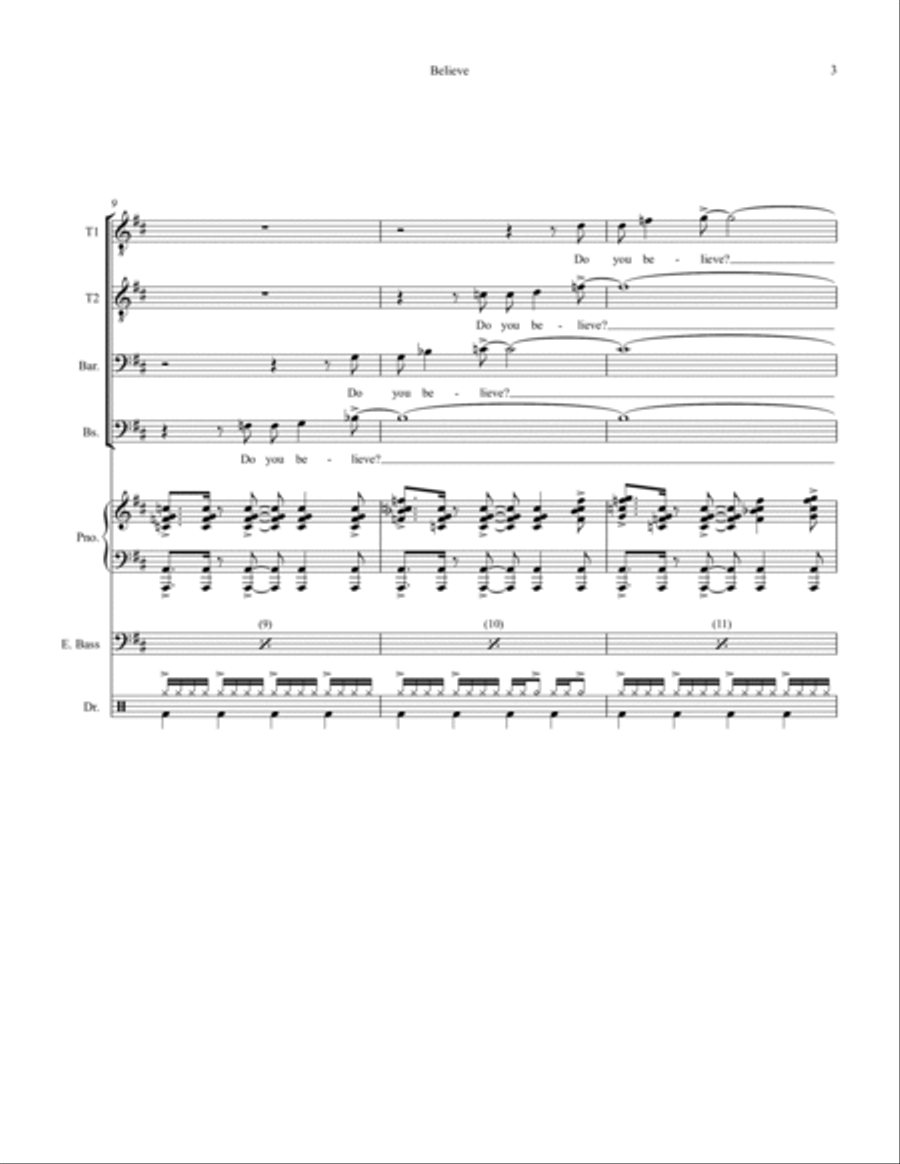 Believe Small Ensemble scores gallery preview page 3