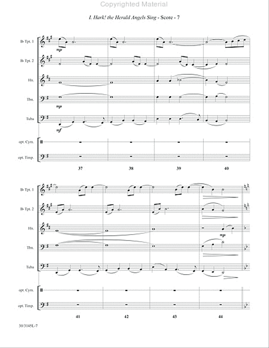 Brass at Christmas Brass Quintet scores gallery preview page 8