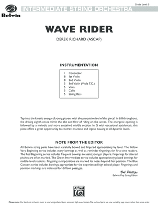 Wave Rider: Score