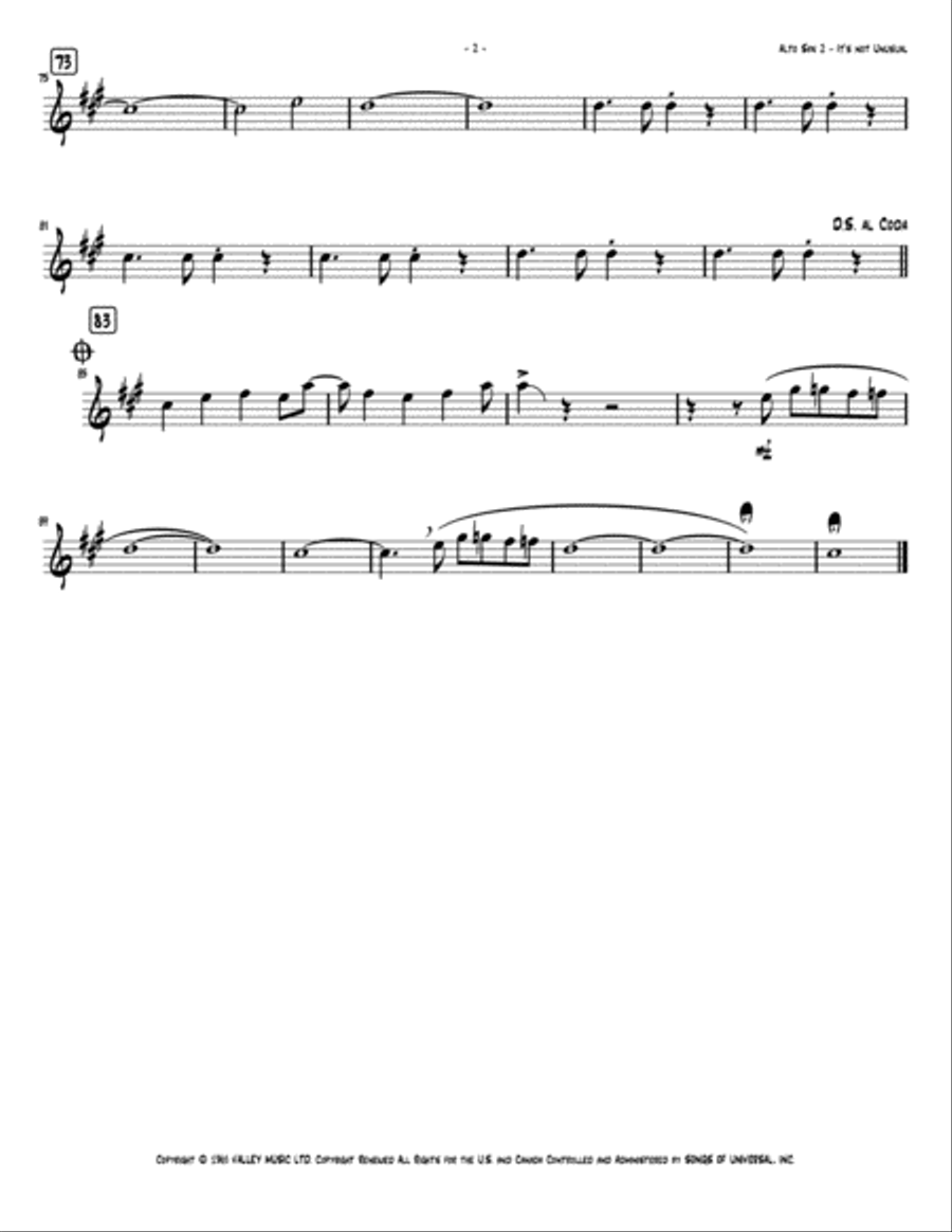 It's Not Unusual Jazz Ensemble scores gallery preview page 6