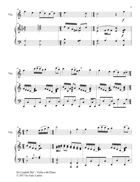 Gospel Hymns for Violin (Violin with Piano Accompaniment) image number null