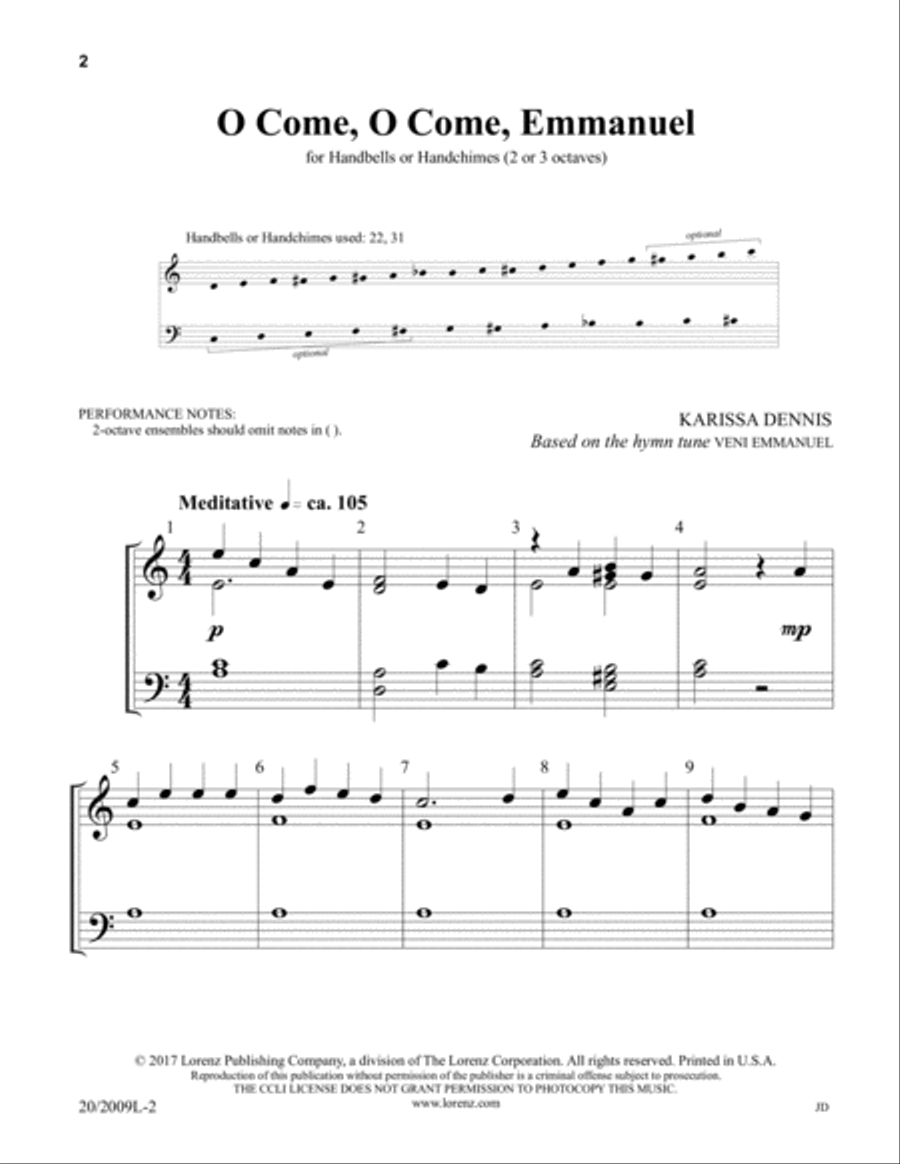Three Pieces for Christmas 3-Octaves scores gallery preview page 2