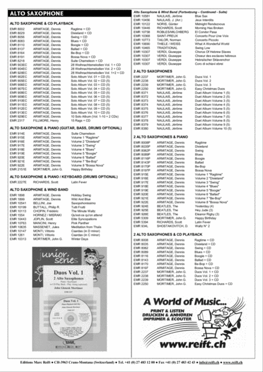 Latino Alto Saxophone scores gallery preview page 7