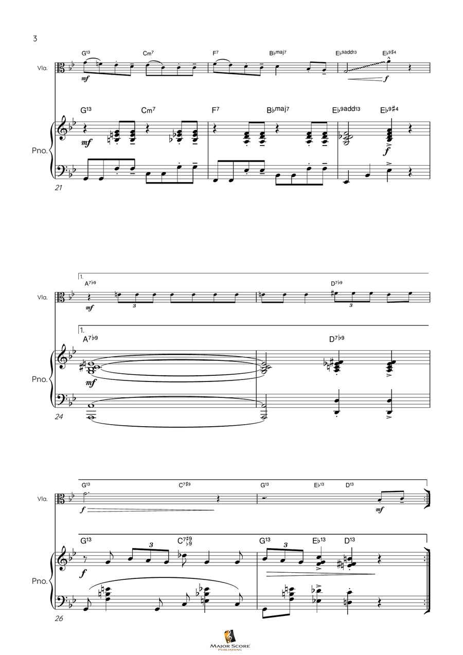 You're A Mean One, Mr. Grinch Viola scores gallery preview page 4
