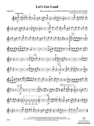 Let's Get Loud: 1st Violin
