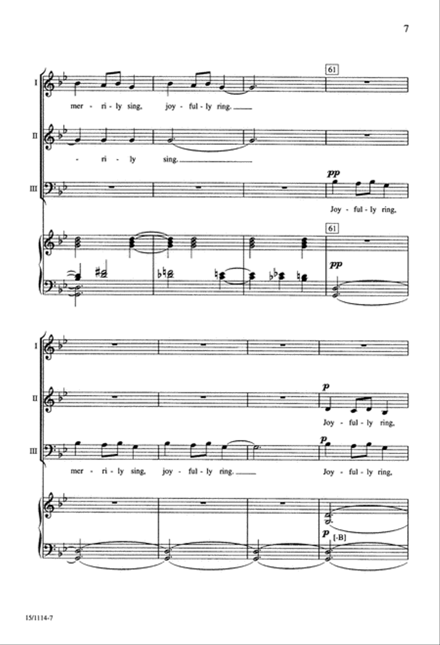 Ukrainian Bell Carol 3-Part scores gallery preview page 7