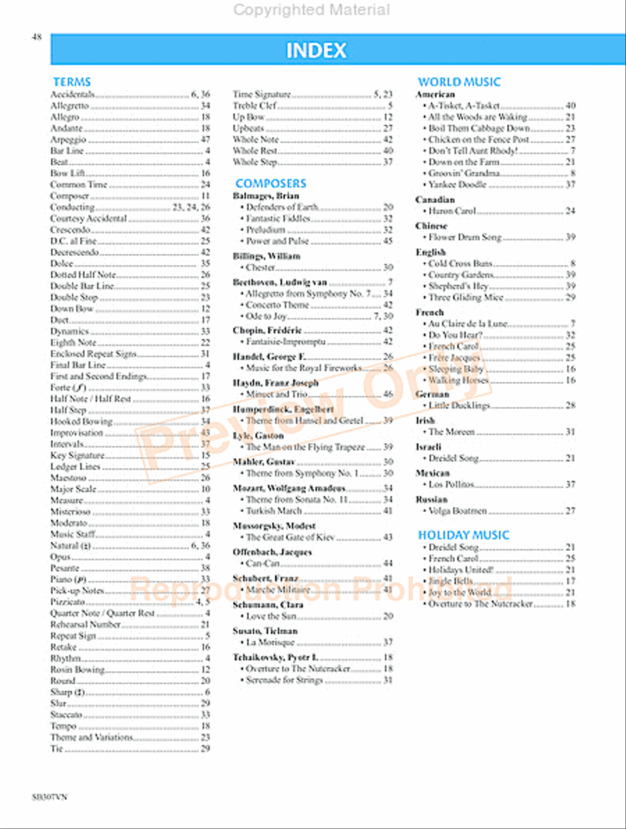 Measures of Success for String Orchestra-Violin Book 1 Chamber Orchestra scores gallery preview page 51