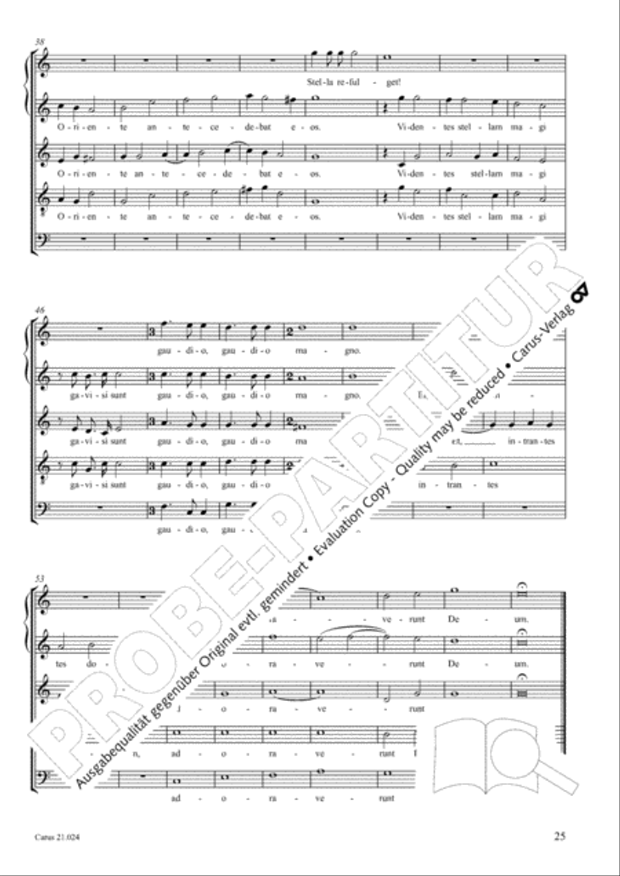Four Christmas motets (Vier Motetten fur die Weihnachtszeit) Score scores gallery preview page 26
