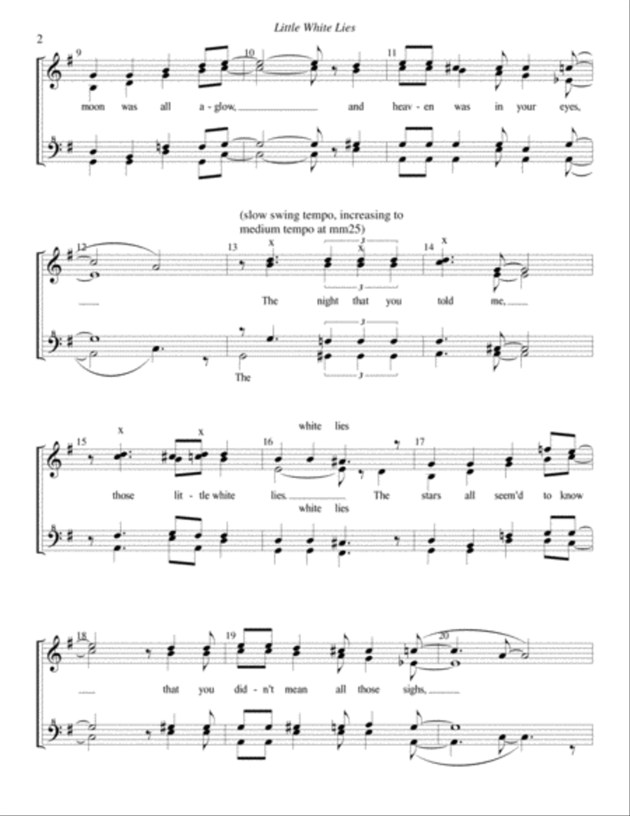 Little White Lies SSA scores gallery preview page 2