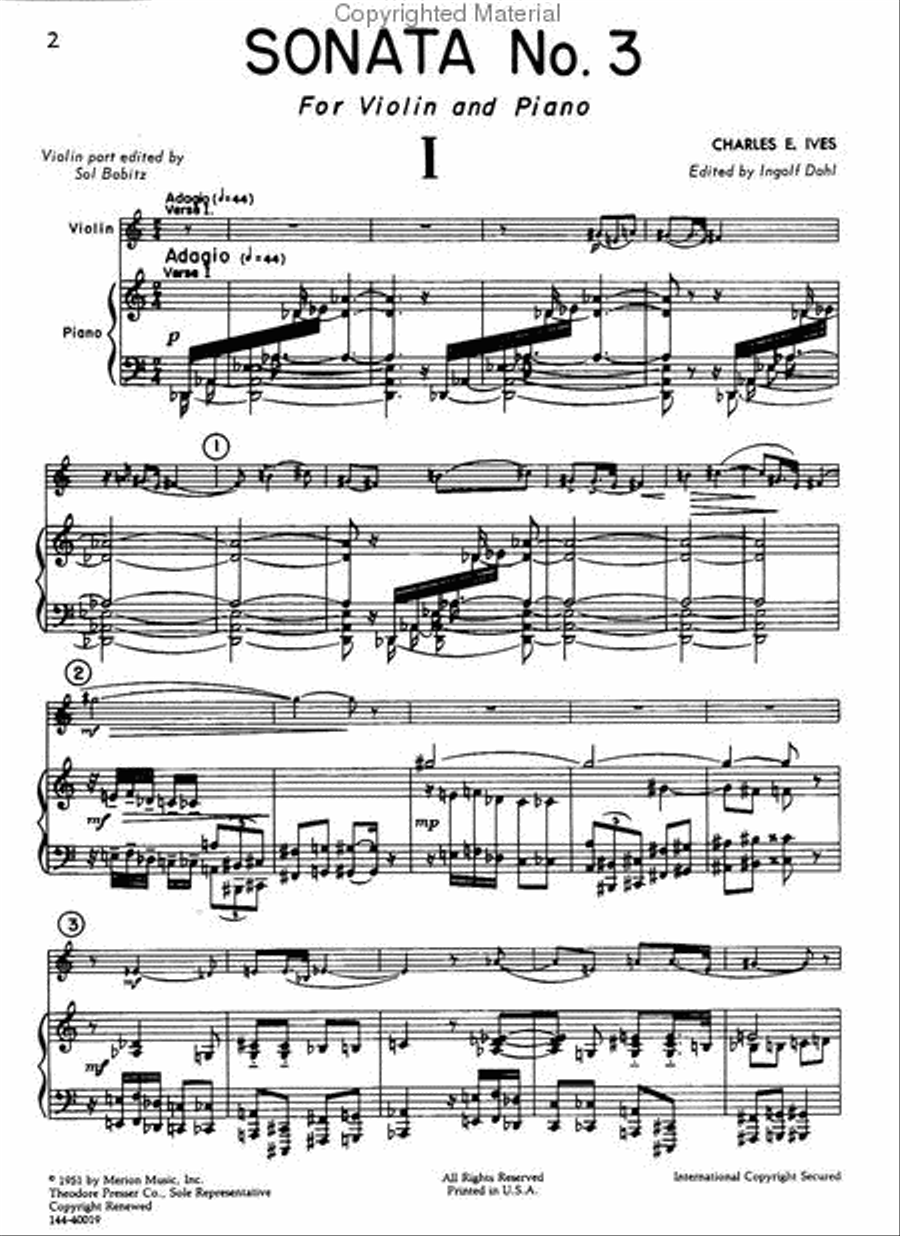 Sonata No. 3 Chamber Music scores gallery preview page 2