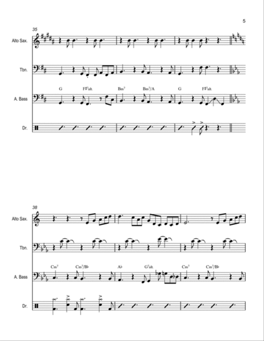 Feeling Good Small Ensemble scores gallery preview page 5