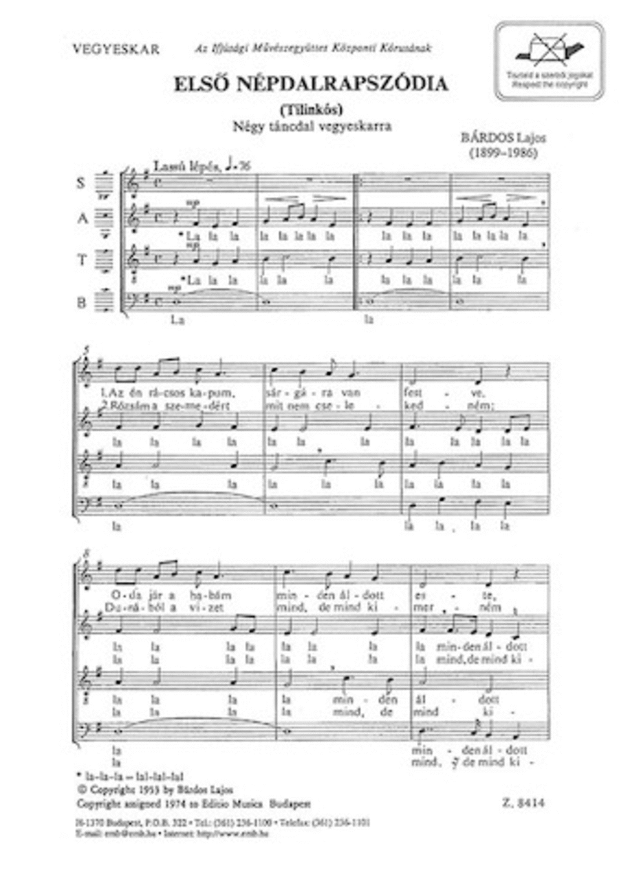ElsÔ NpdalrapszÓdia A Cappella scores gallery preview page 1