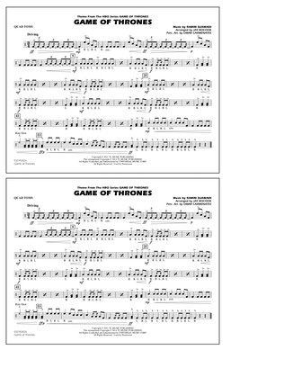 Game of Thrones (arr. Jay Bocook) - Quad Toms