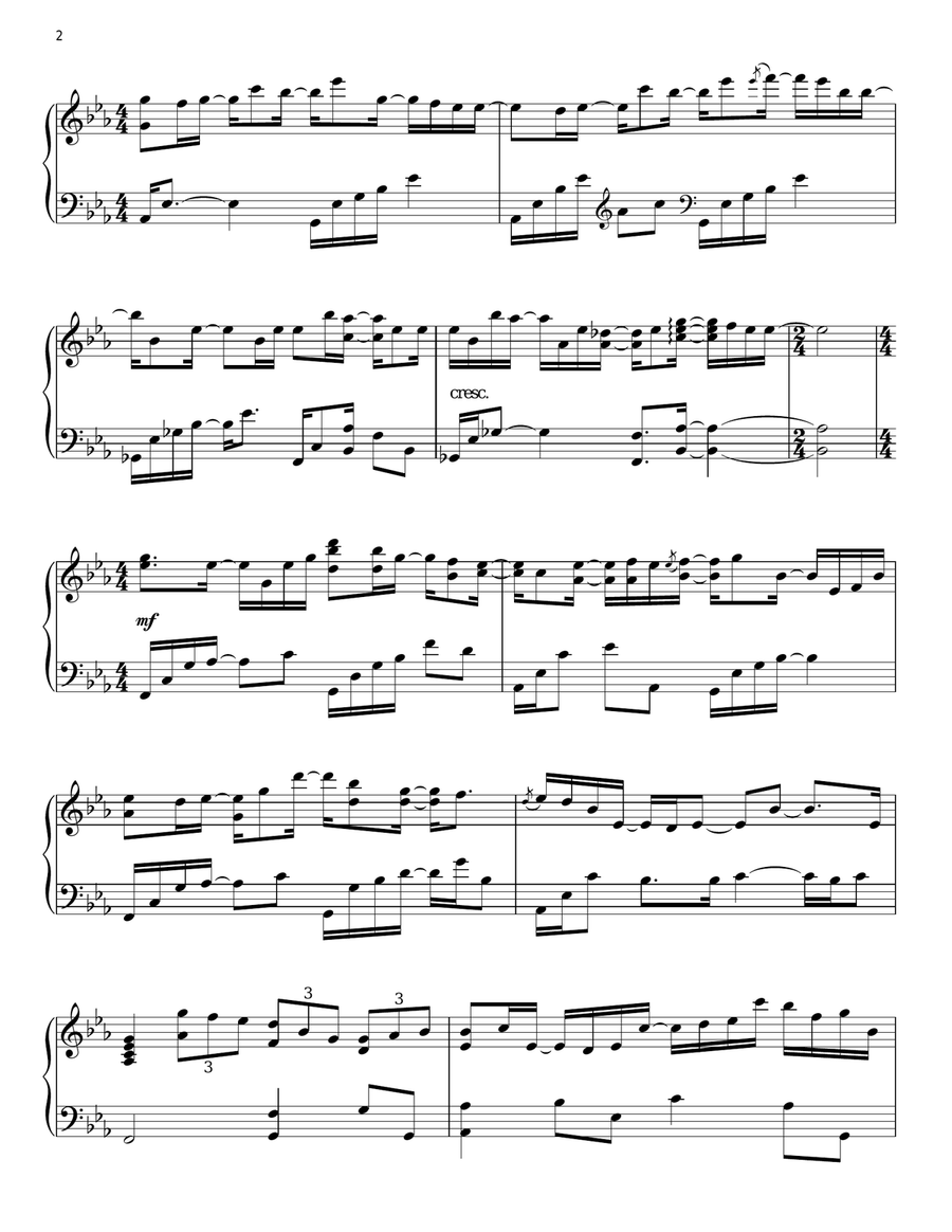 Poem Poem Piano Solo scores gallery preview page 2