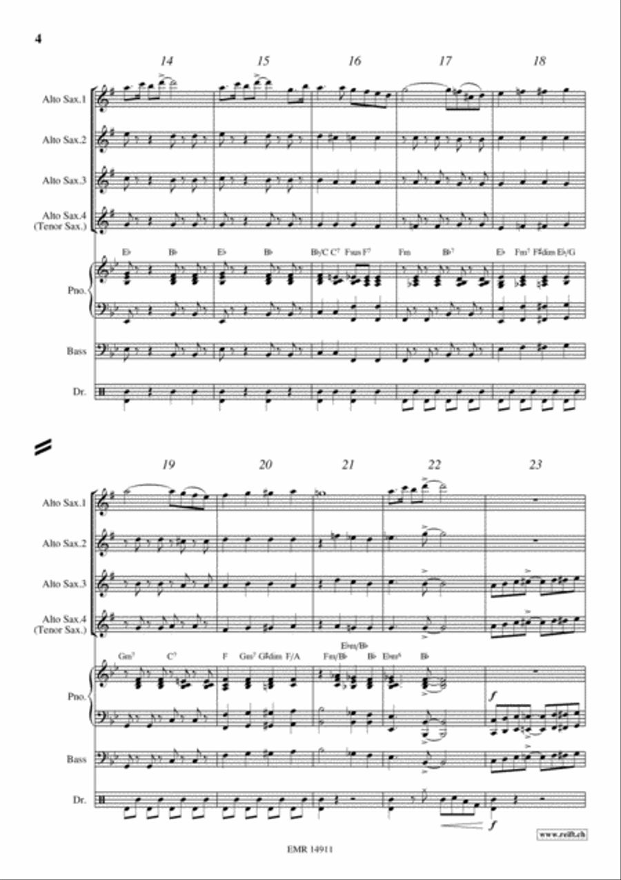 Movie Sequences Movie Sequences Alto Saxophone scores gallery preview page 4