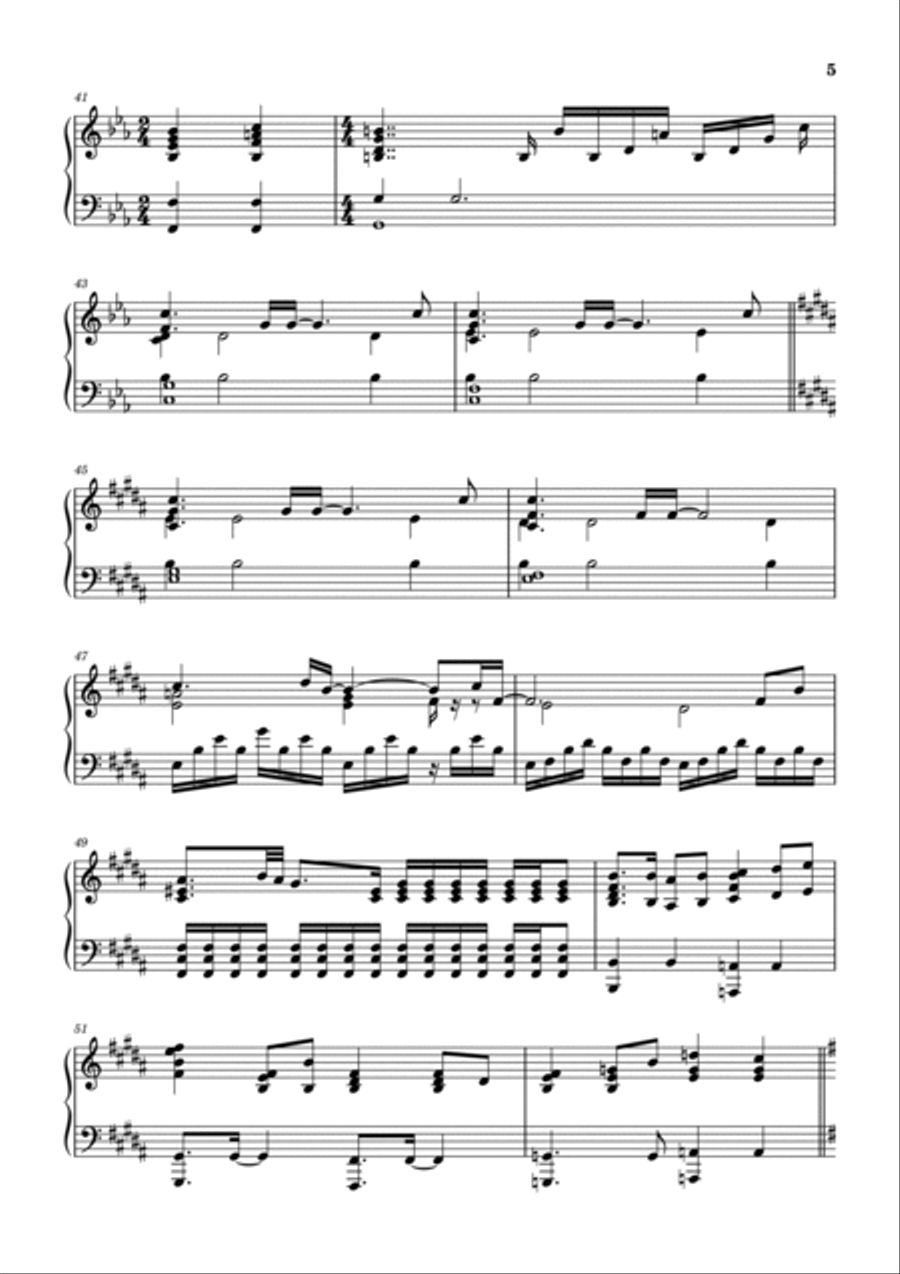 Firth Of Fifth Piano Solo scores gallery preview page 5