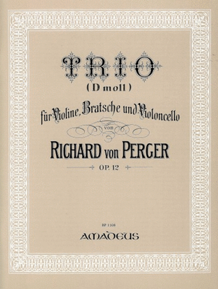 Book cover for Trio in D minor op. 12