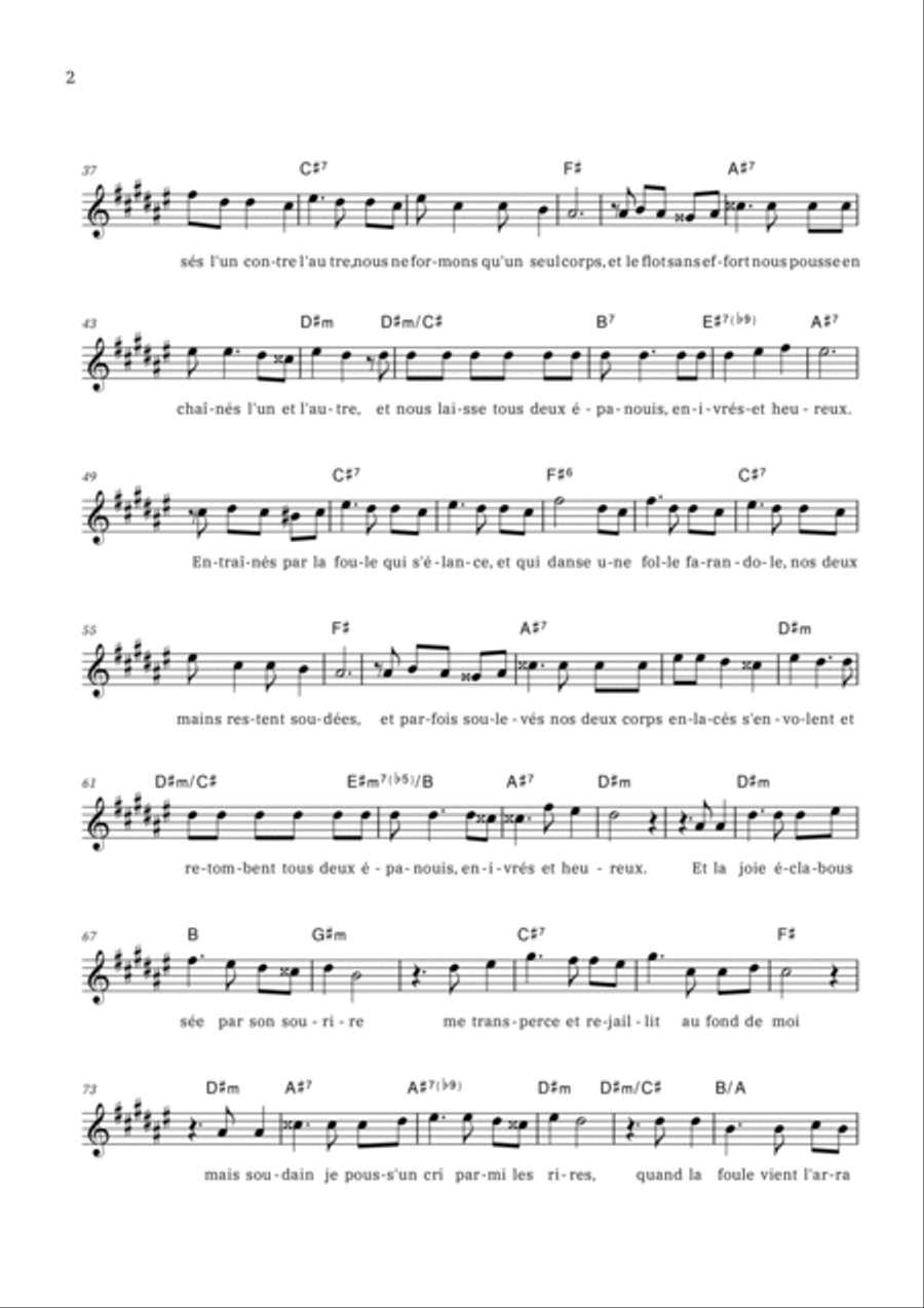 La Foule Piano scores gallery preview page 2