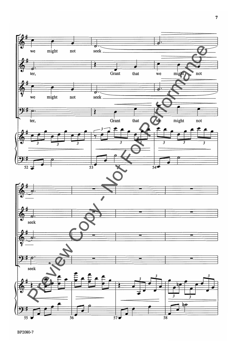 Make Me an Instrument - SATB 4-Part scores gallery preview page 8