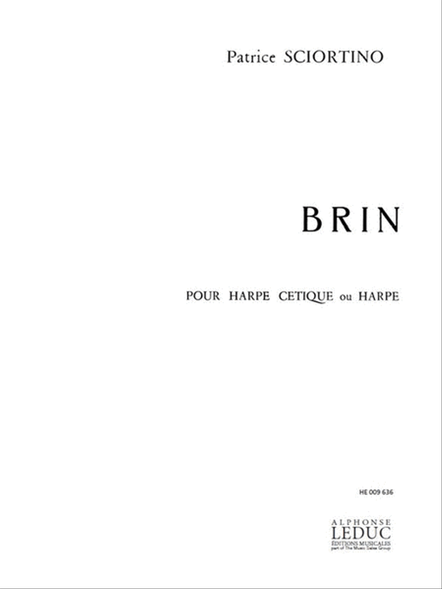 Brin (harp Solo) Harp scores gallery preview page 1