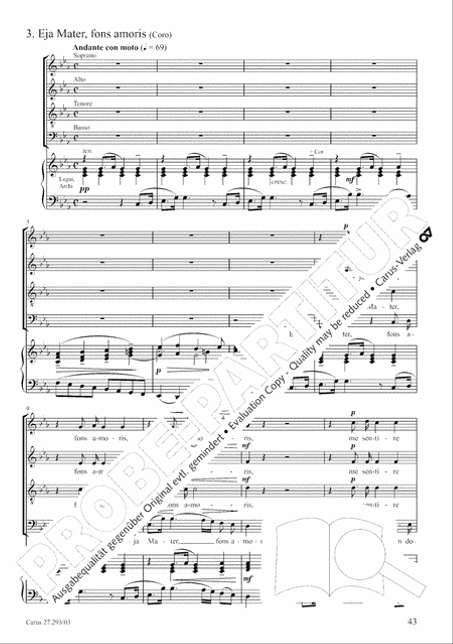 Stabat mater 4-Part scores gallery preview page 50