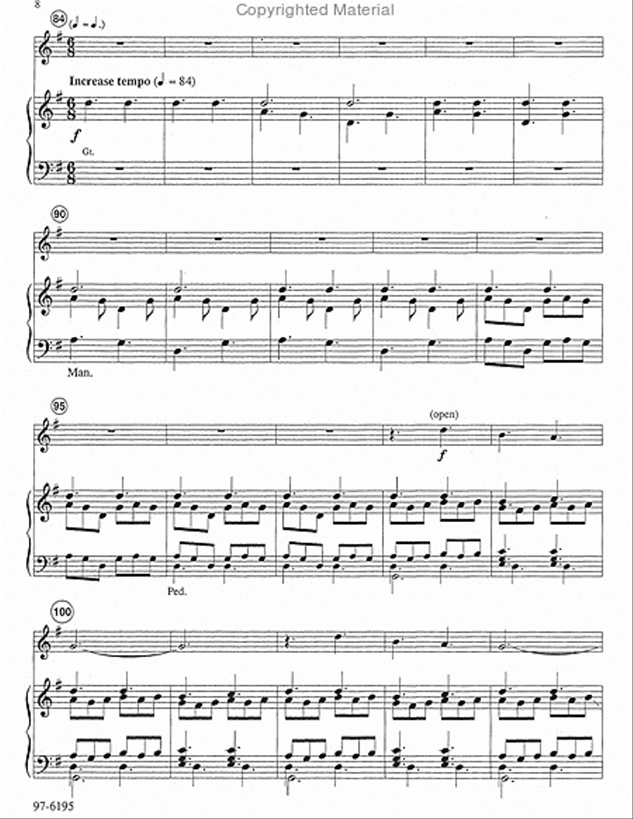 Prelude on Sine nomine (For All the Saints) Trumpet scores gallery preview page 7
