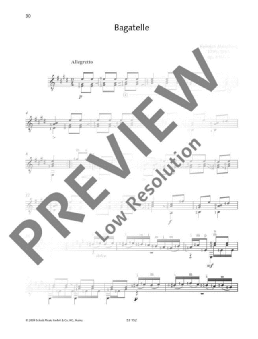 Bagatelle Guitar scores gallery preview page 2
