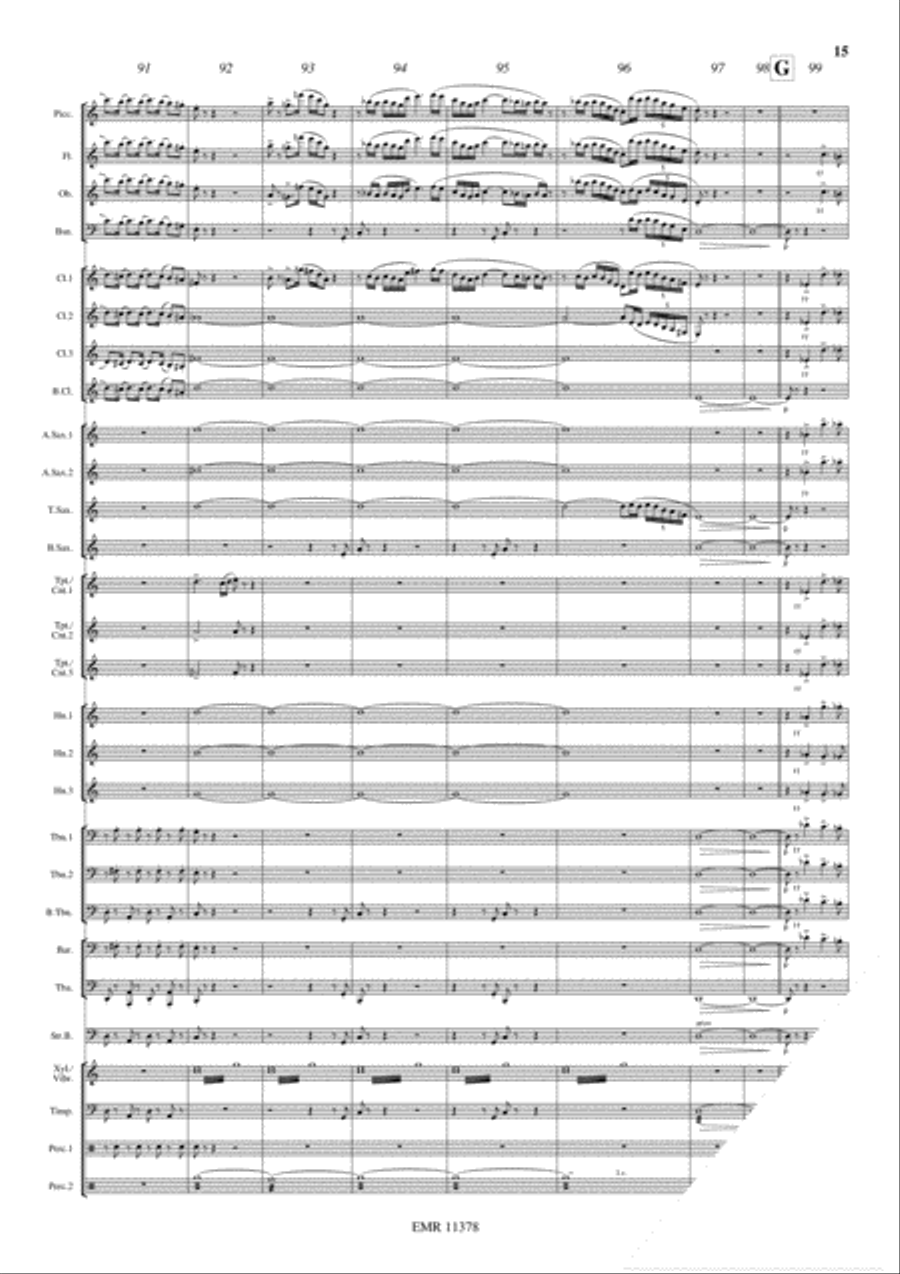Super Mario Bros Super Mario Bros Concert Band scores gallery preview page 16