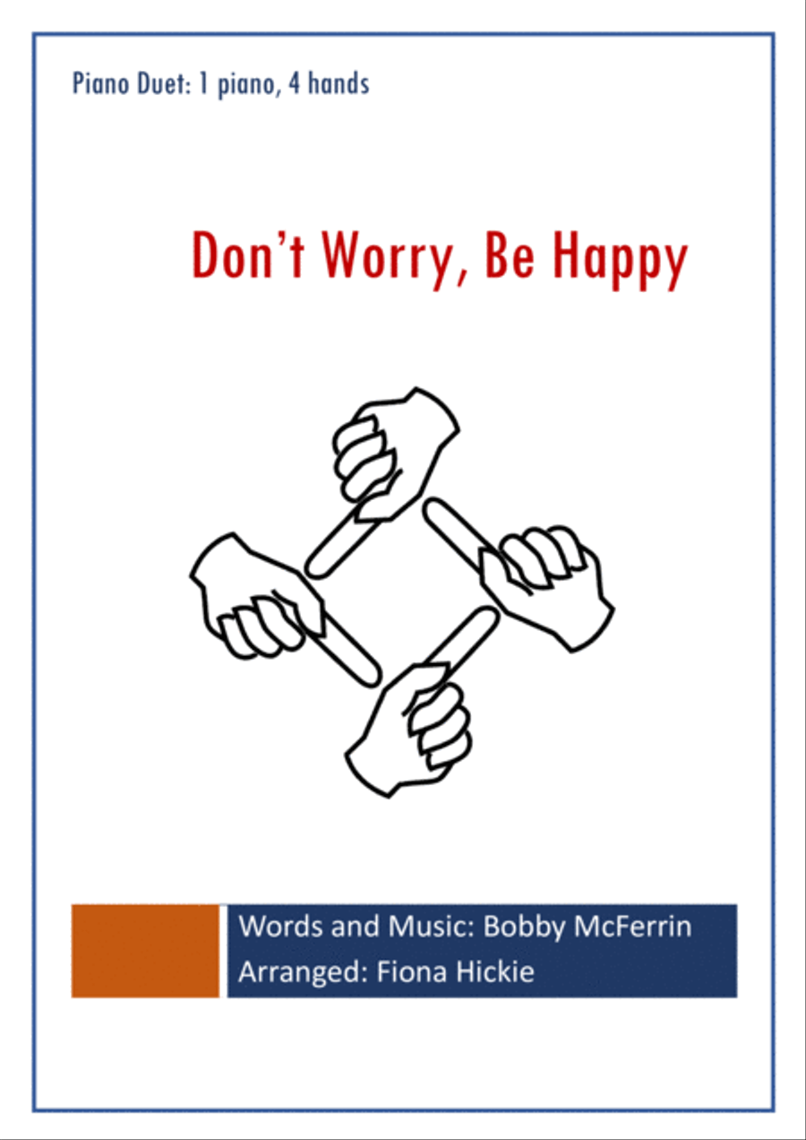 Don't Worry, Be Happy 1 Piano, 4-Hands scores gallery preview page 1