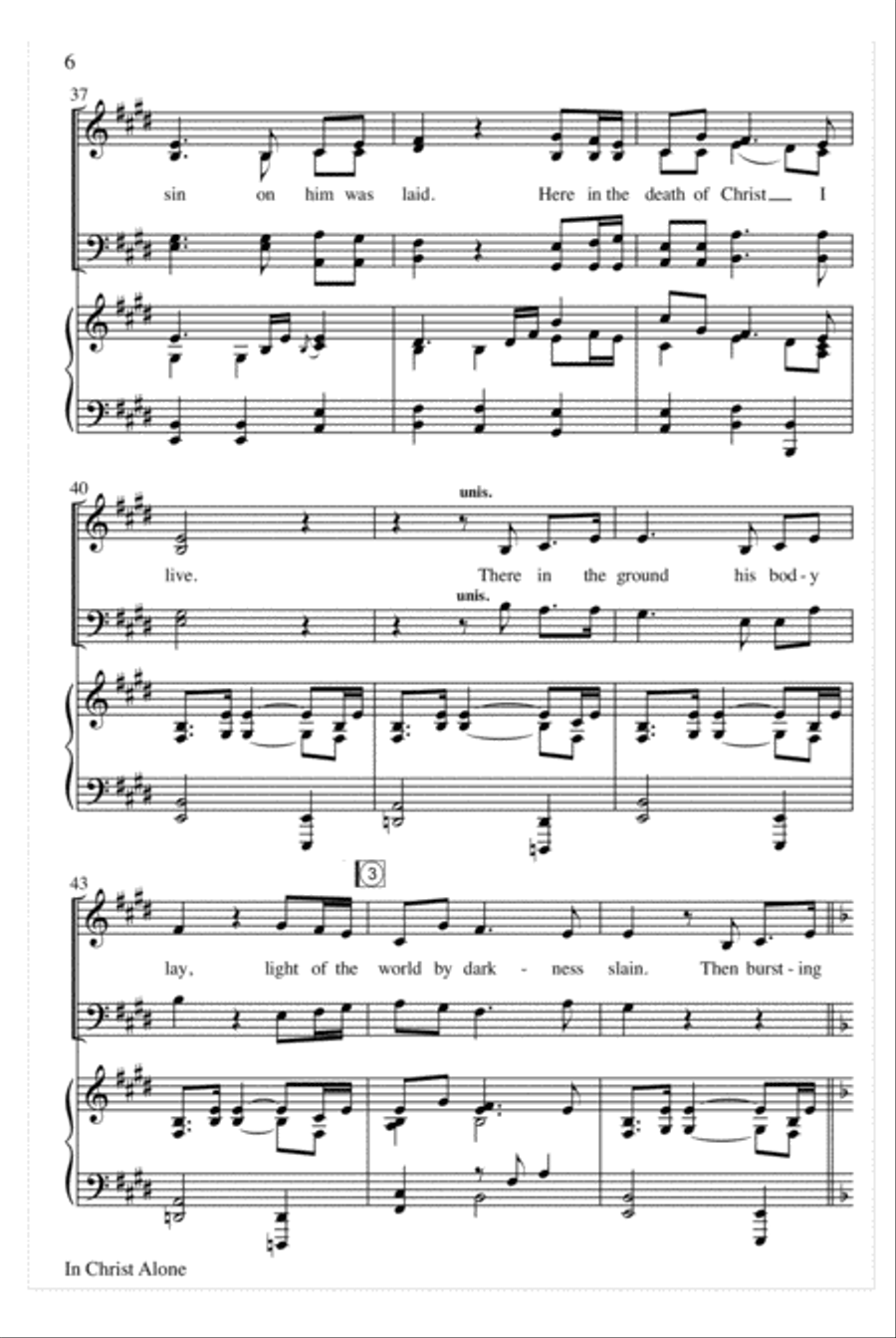 In Christ Alone In Christ Alone 4-Part scores gallery preview page 7