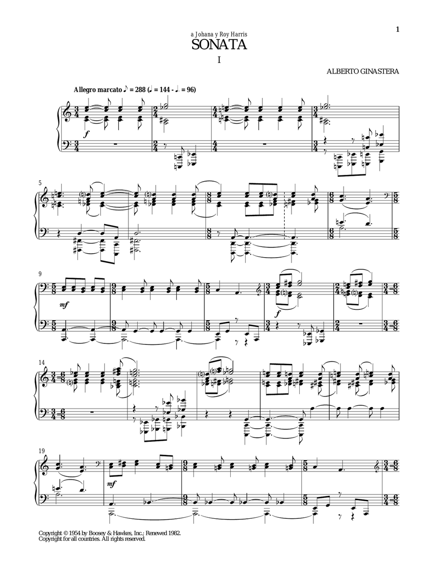 Sonata No. 1, Op. 22 Piano Solo scores gallery preview page 1