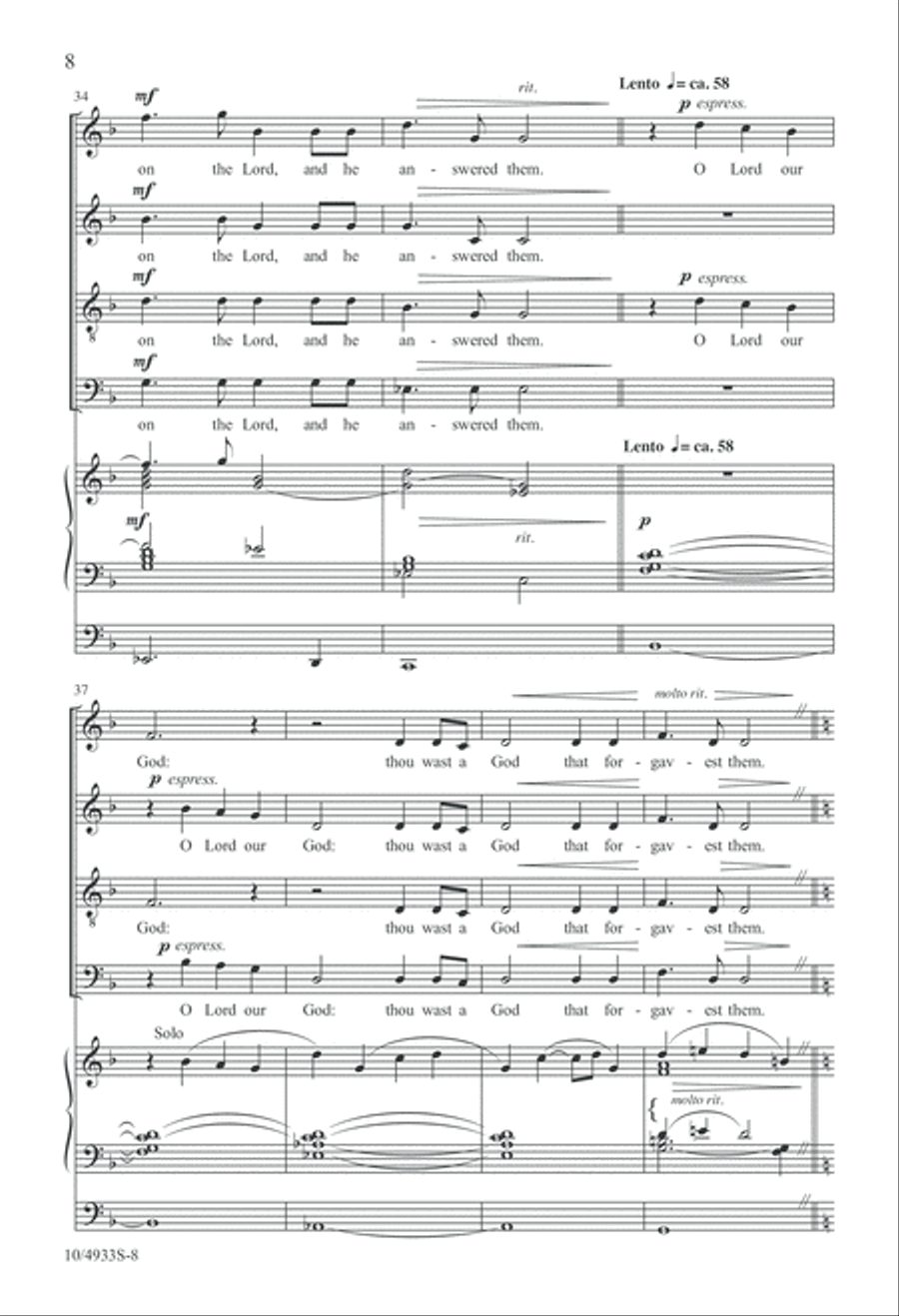 The Lord Reigneth The Lord Reigneth 4-Part scores gallery preview page 8