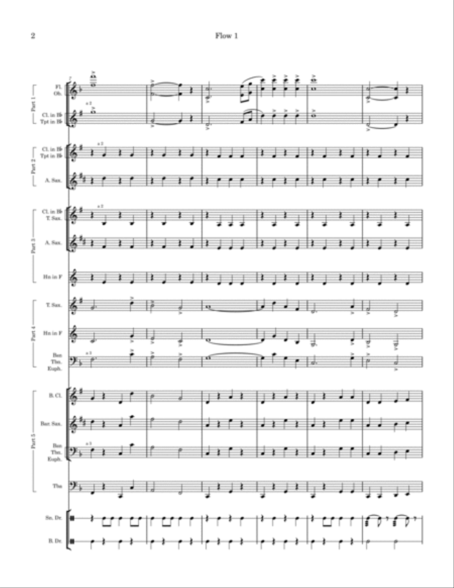 Hilo March Concert Band scores gallery preview page 2
