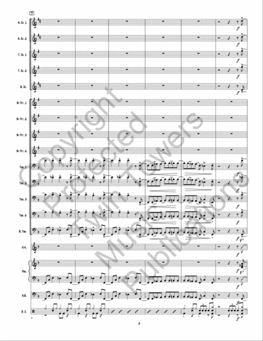 Back This Thang Up Jazz Ensemble scores gallery preview page 4